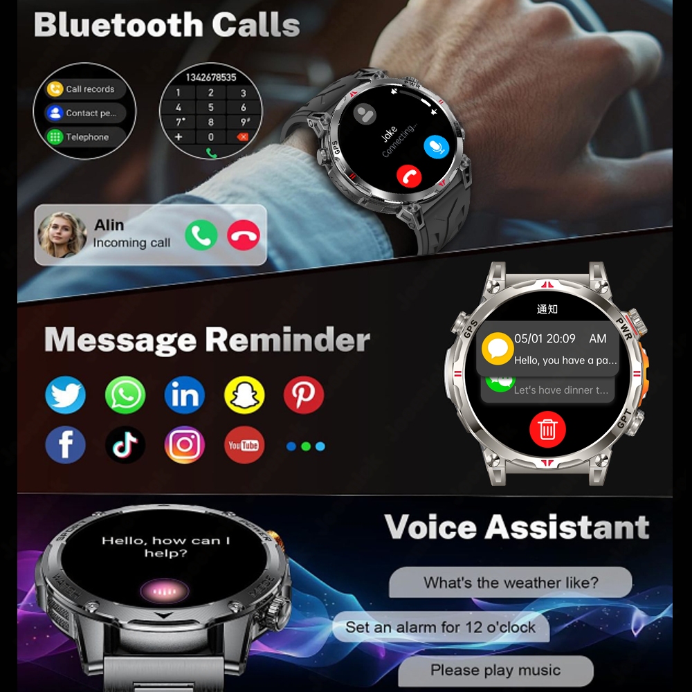Nieuwe Professionele GPS Sport - Smartwatch Running Watches For Men recensie en prijs