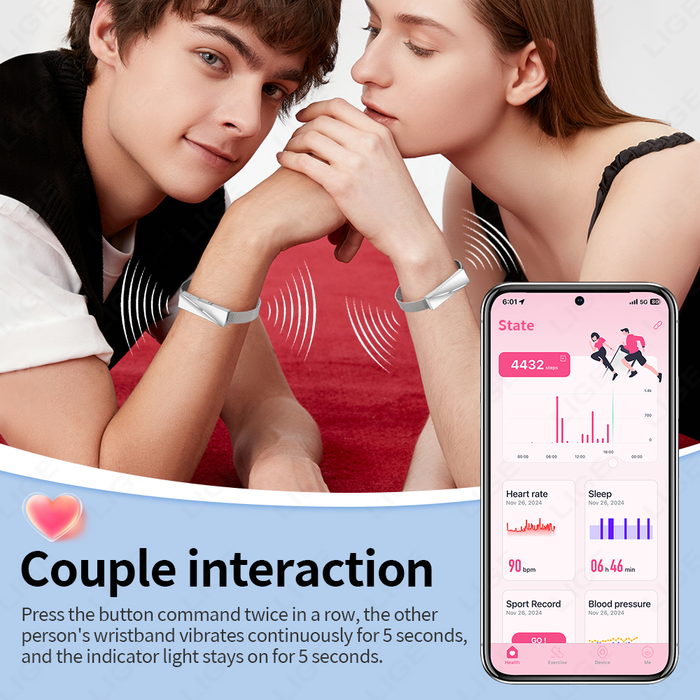 Nieuwe slimme armband voor man - Couple Watches Smartwatch recensie en prijs