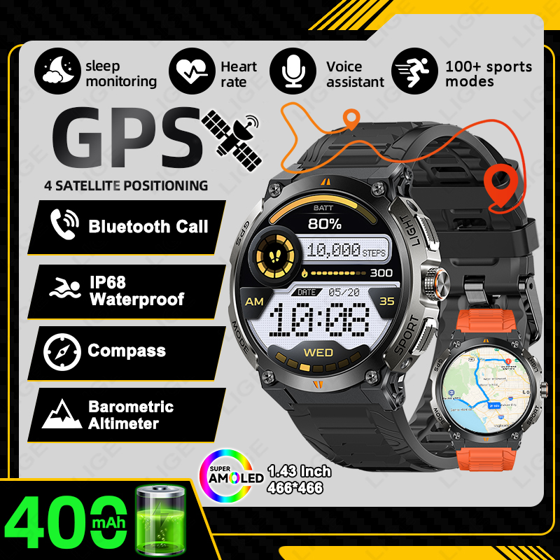 LUIK Nieuwe Professionele GPS  - Smartwatch Running Watches For Men recensie en prijs